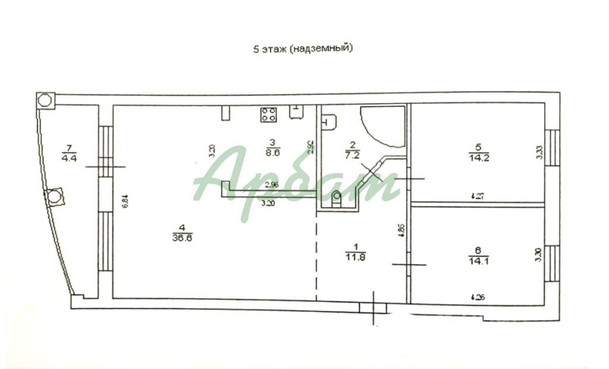 Купить квартиру за 13 200 000 рублей на Радищева б-р, 4