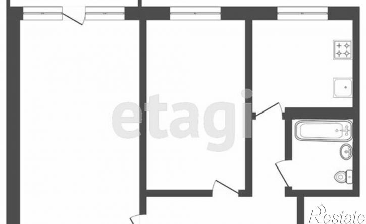 2-комн квартира посёлок Химинститута, 9