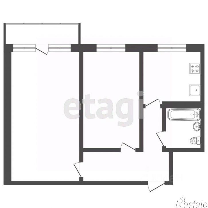 2-комн квартира городской округ Тверь