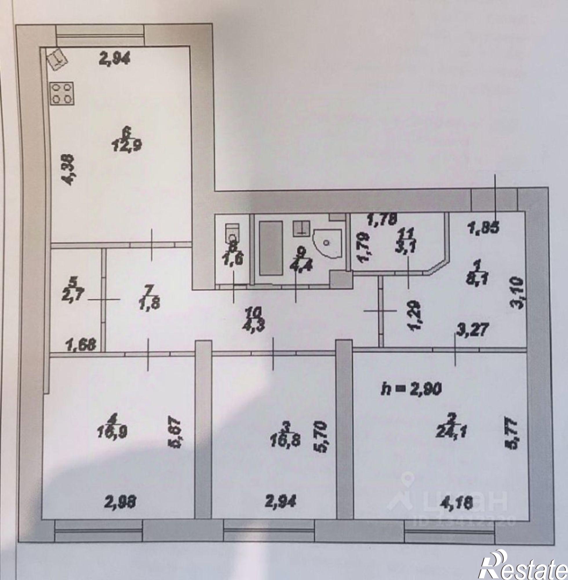 Купить квартиру за 11 500 000 рублей на ул Бобкова, 14