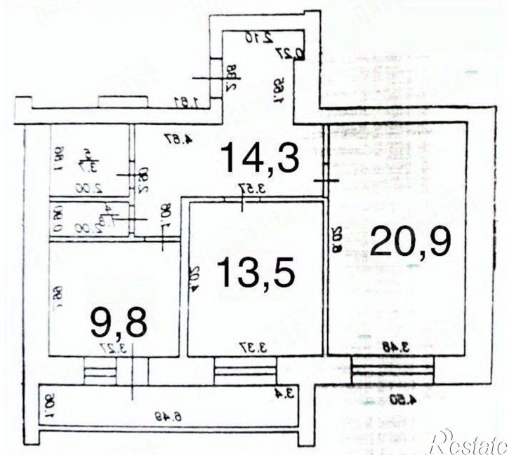 2-комн квартира улица Бобкова, 38 к1,  д. 38 к1