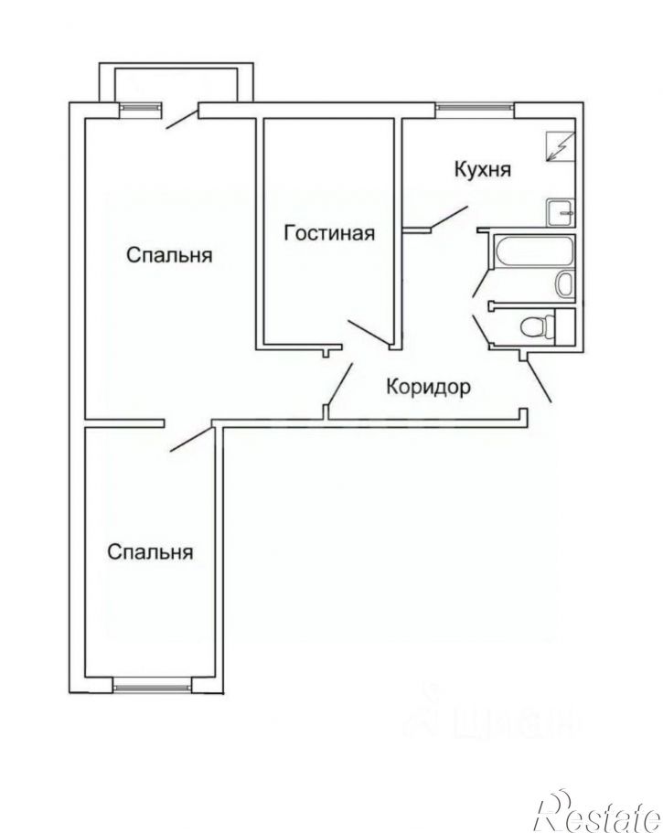 3-комн квартира улица Склизкова, 83,  д. 83