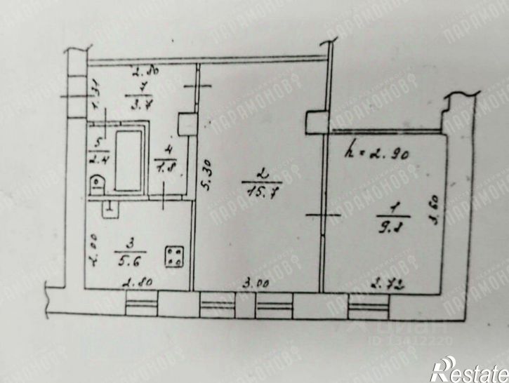 2-комн квартира набережная реки Лазури, 12,  д. 12