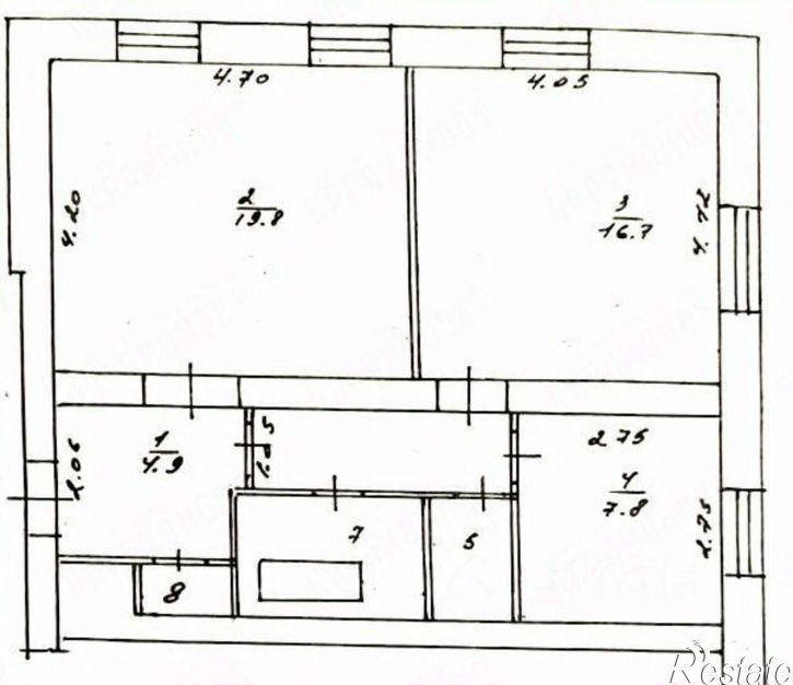 2-комн квартира улица 15 лет Октября, 8,  д. 8