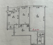3-комн, 70кв м, этаж 8/9 Фрунзе ул, 8к2