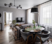 2-комн, 56кв м, этаж 12/14 улица Сергея Лоскутова, 2