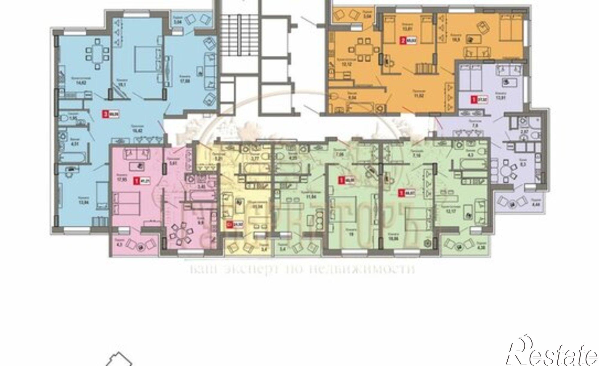 Купить квартиру за 9 206 520 рублей на ул Оснабрюкская, 22