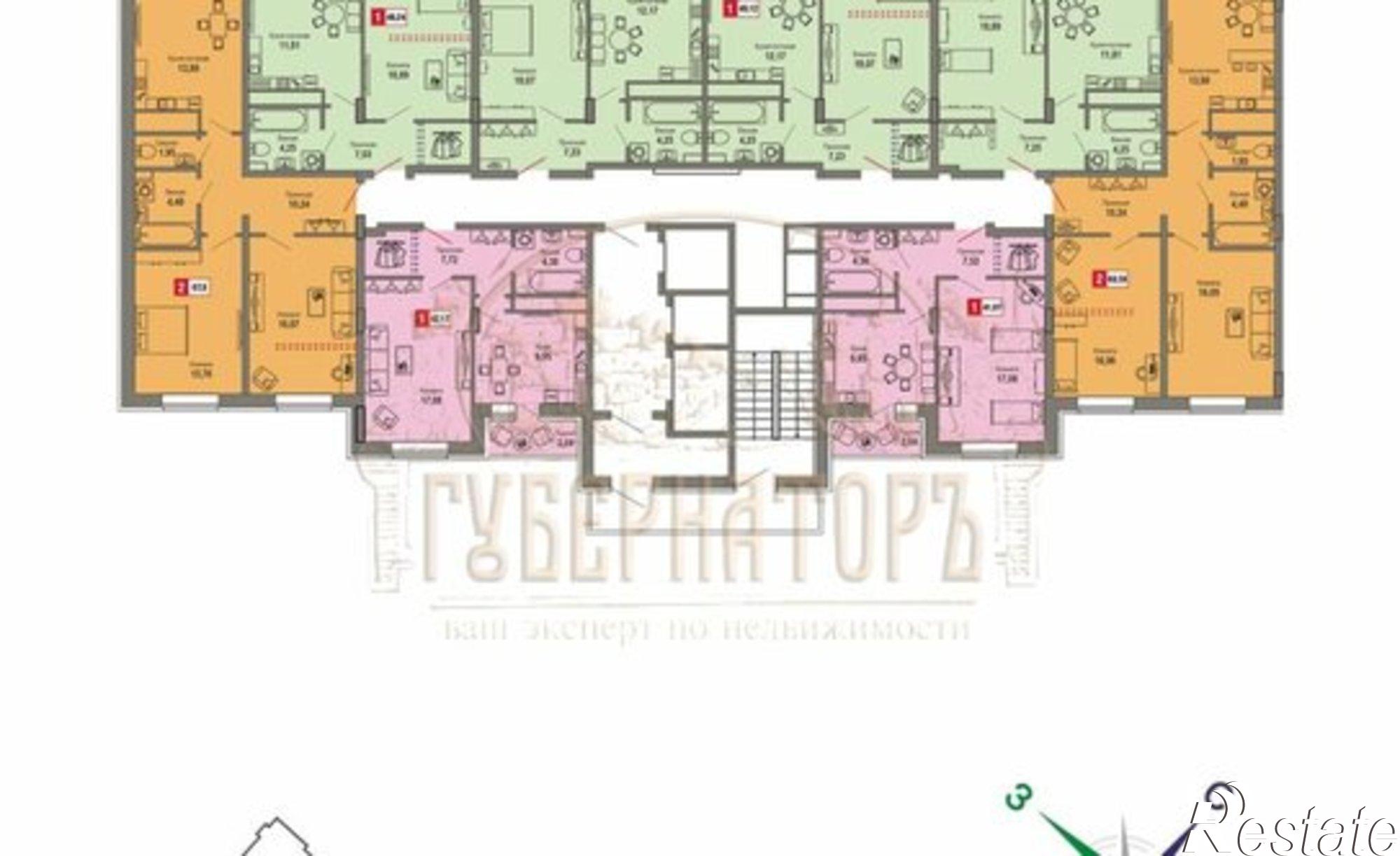 Купить квартиру за 4 934 840 рублей на ул Оснабрюкская, 22