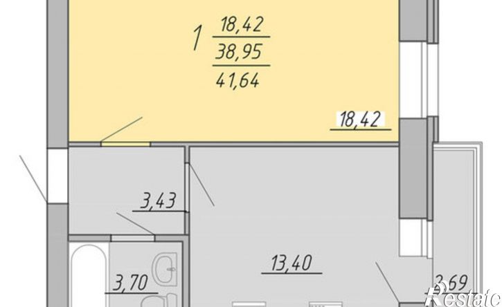 1-комн квартира ул 15 лет Октября, 13 3,  д. 13 3,  к. 3