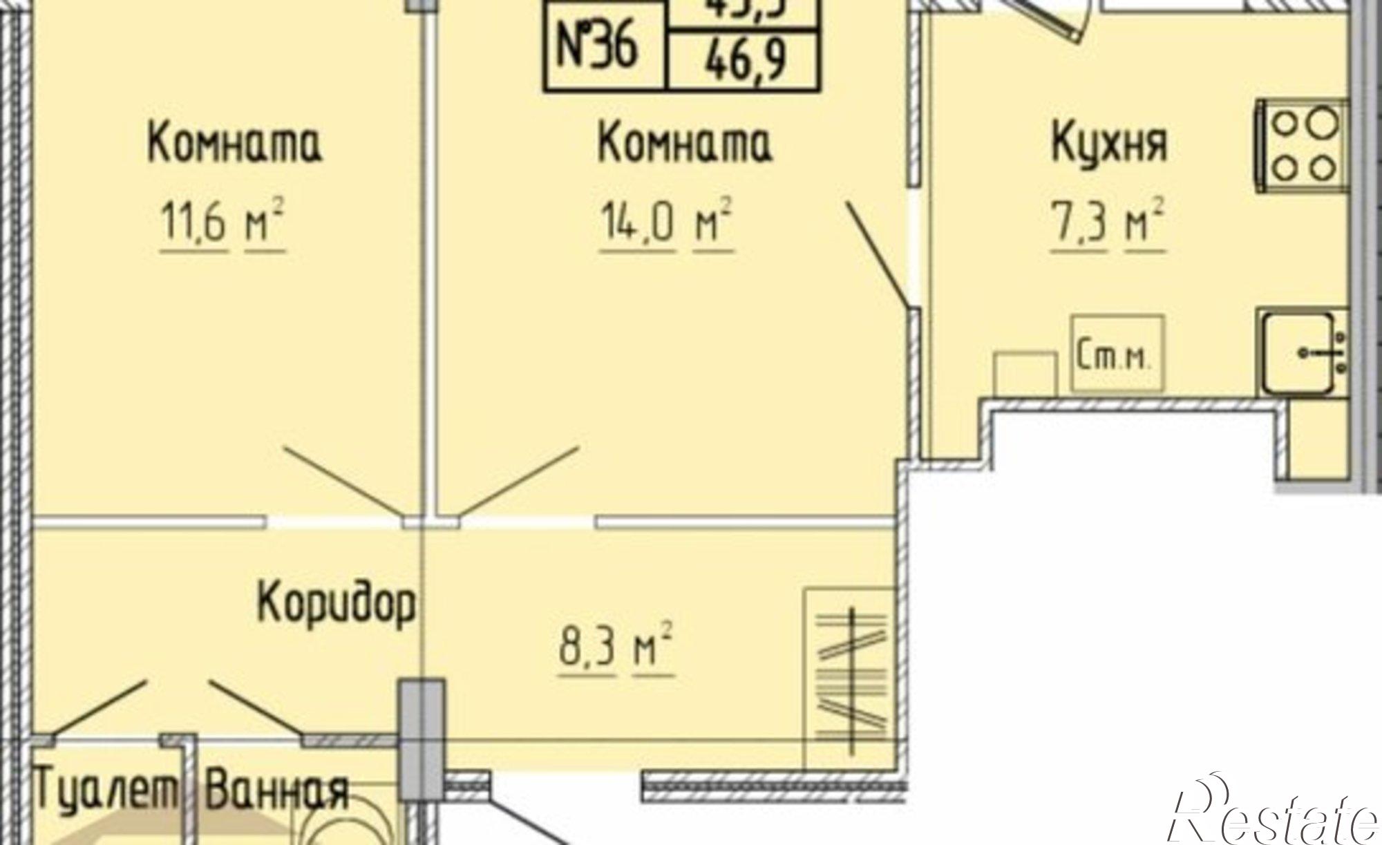 Купить квартиру за 5 450 000 рублей на улица 15 лет Октября, 52 к1