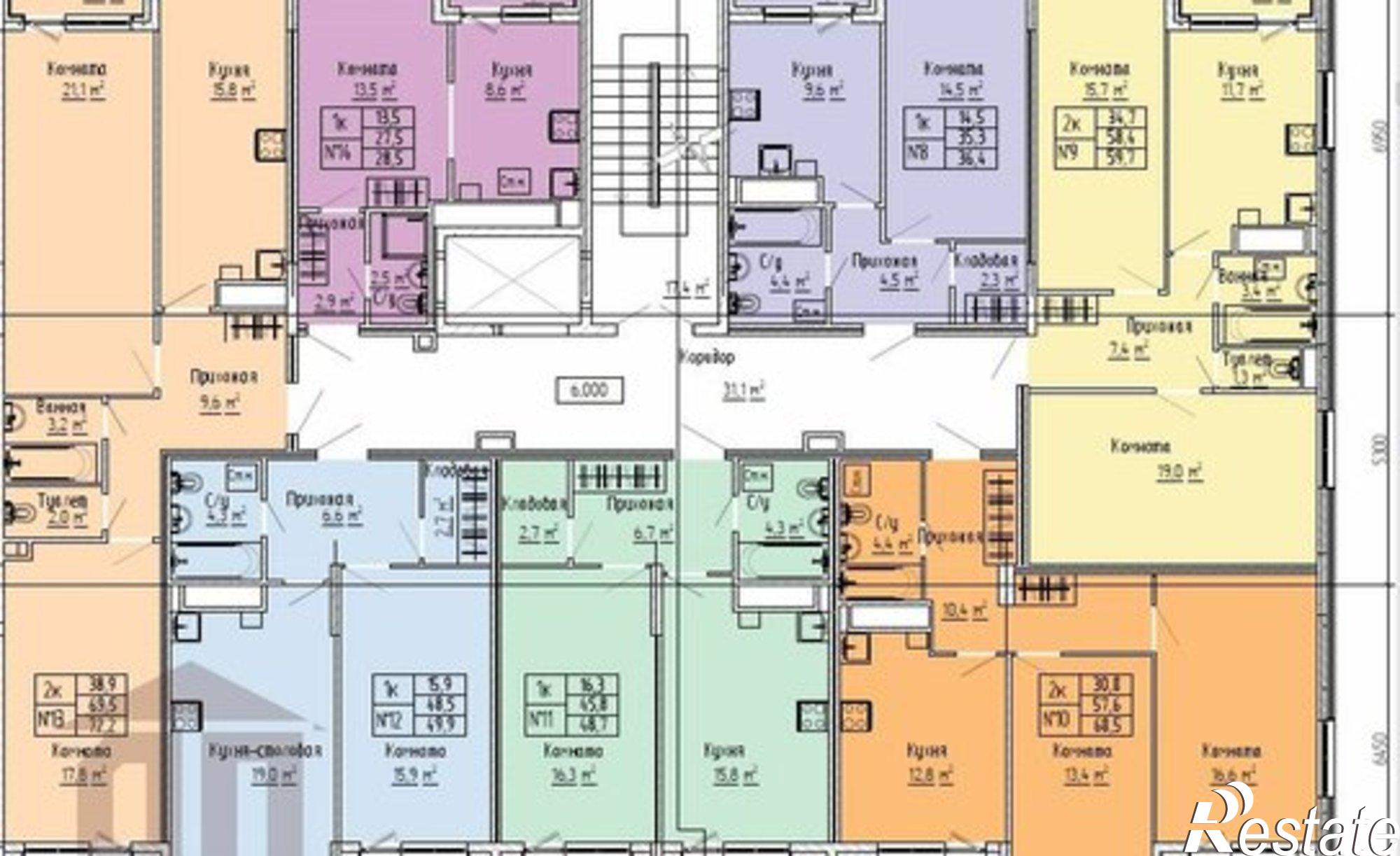 Купить квартиру за 5 890 000 рублей на ул 15 лет Октября, 52 1