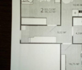 2-комн, 64кв м, этаж 3/9 бульвар Гусева, 46