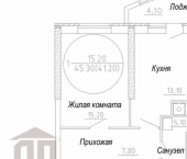 1-комн, 45 кв м, этаж 3/12 ул Спартака, 2