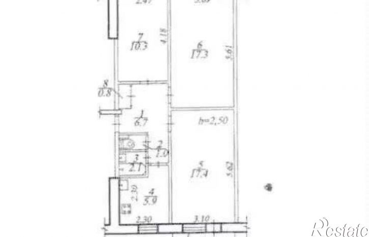 3-комн квартира ул Строителей, 16,  д. 16