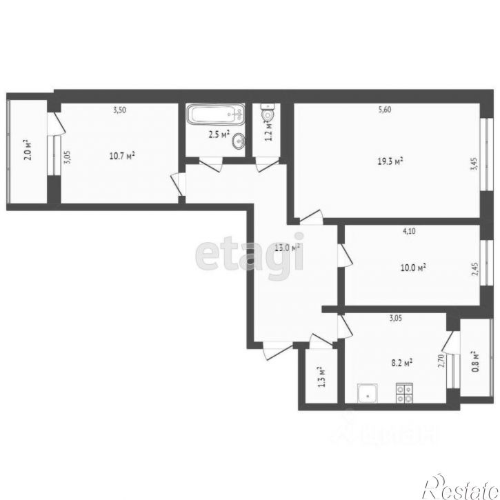 3-комн квартира улица Александра Завидова, 27,  д. 27