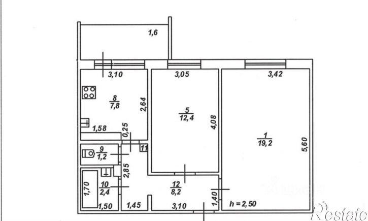 2-комн квартира ул Артюхиной, 15Г,  д. 15Г