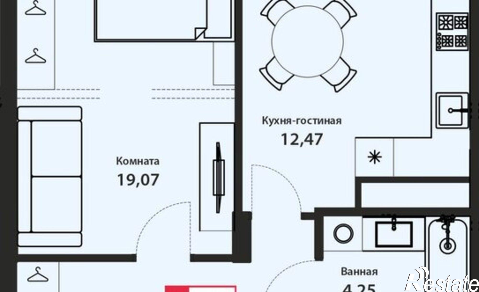 Купить квартиру за 4 966 940 рублей на ул Оснабрюкская, 22