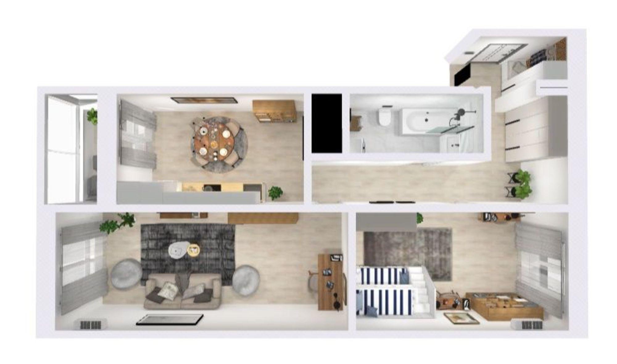 Купить квартиру за 7 694 400 рублей на Оснабрюкская ул, 22