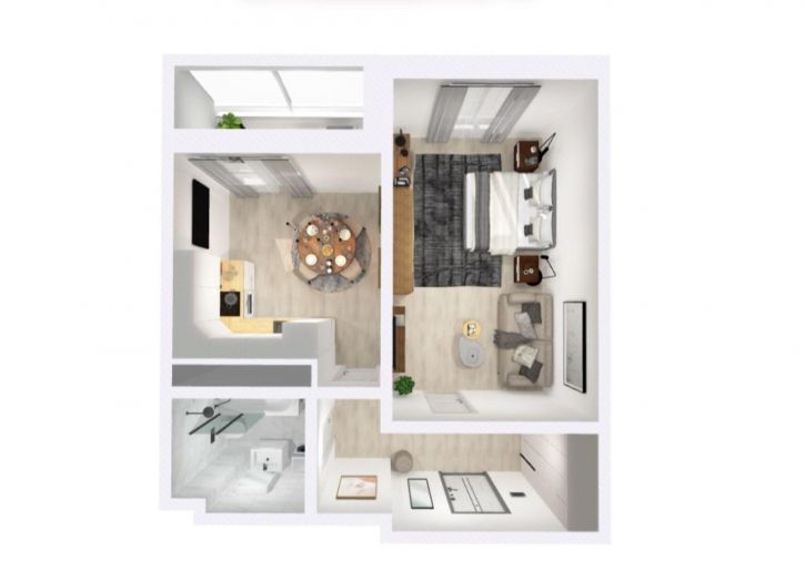 1-комн квартира в новом доме Оснабрюкская ул, 22/1