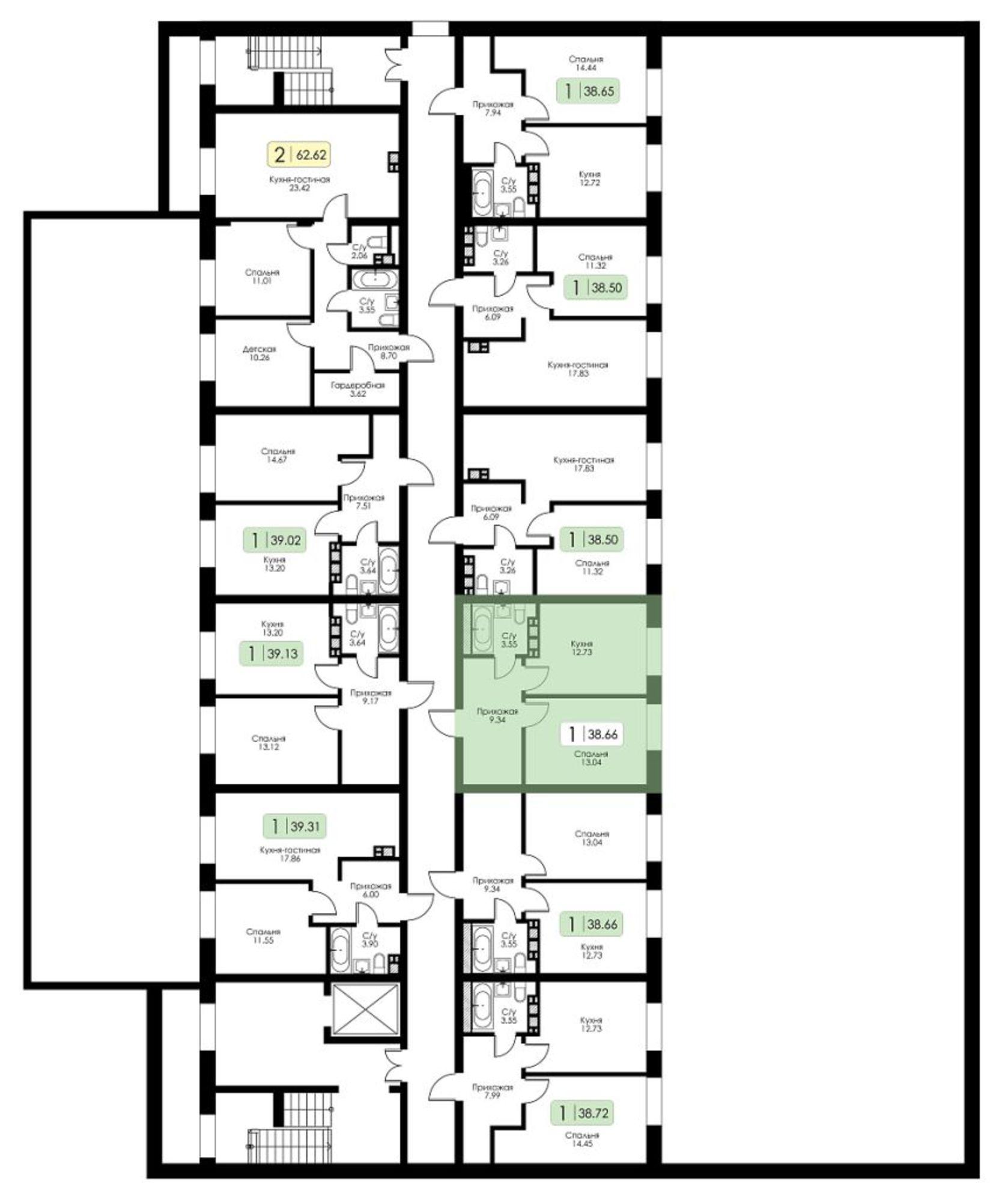 Купить квартиру за 4 443 970 рублей на Коминтерна ул, 95К