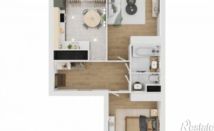 2-комн квартира улица Левитана, 70А