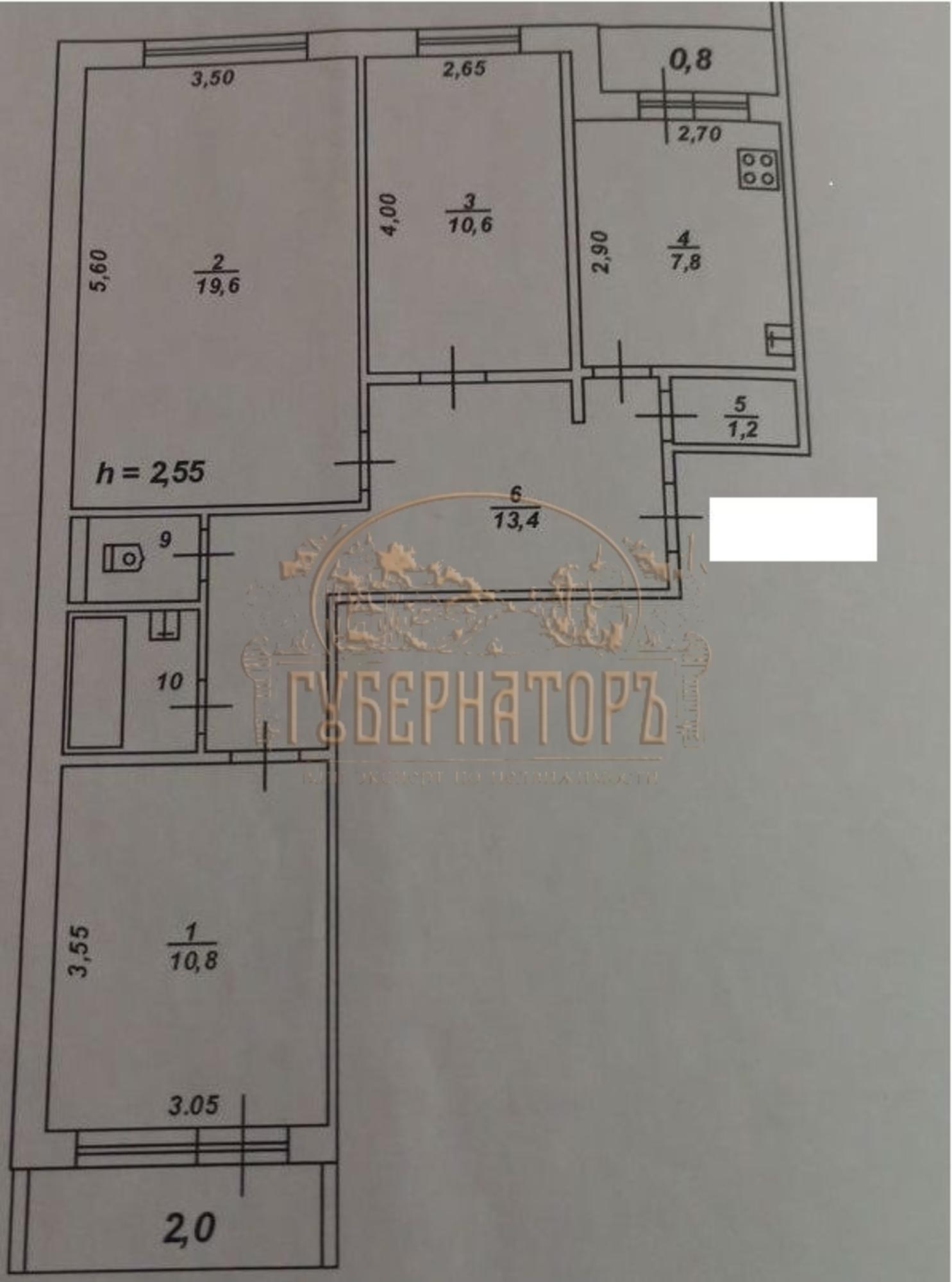 Купить квартиру за 6 899 000 рублей на Молодежный б-р, 1