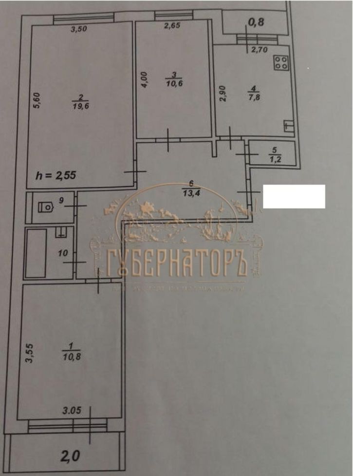 3-комн квартира Молодежный б-р, 1