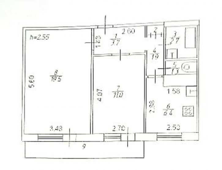 2-комн квартира Веселова ул, 29