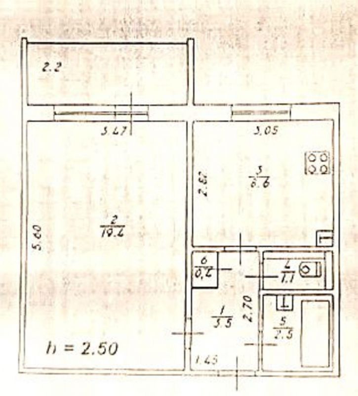 1-комн квартира Спортивный пер, 2к4