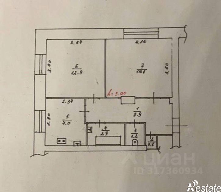 2-комн квартира б-р Профсоюзов, 11,  д. 11