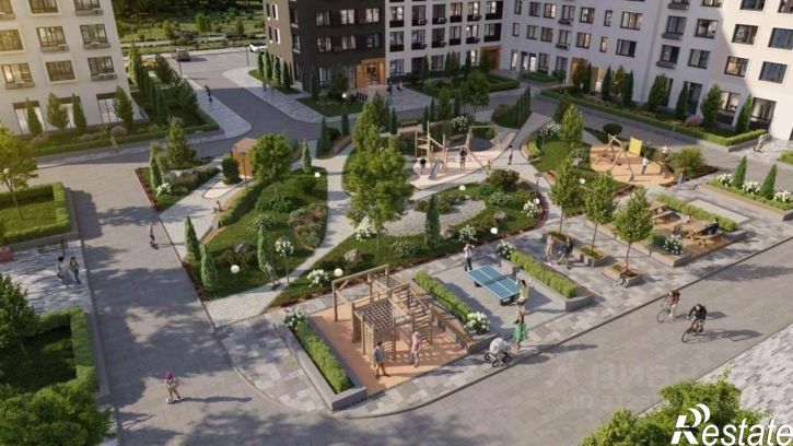 3-комн квартира в новом доме улица Левитана, 46