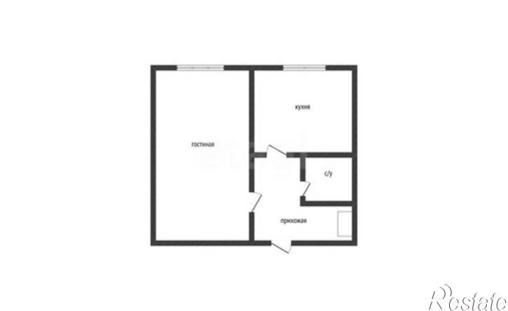 1-комн квартира улица Горького, 4А,  д. 4А