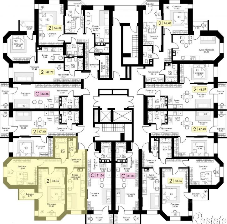 2-комн квартира в новом доме улица Коминтерна, 91 к2,  д. 91 к2