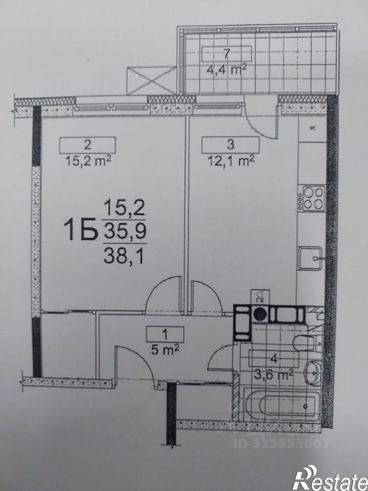 1-комн квартира ул Оснабрюкская, 10 1,  д. 10 1,  к. 1