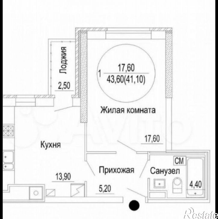 1-комн квартира ул Спартака, 2,  д. 2