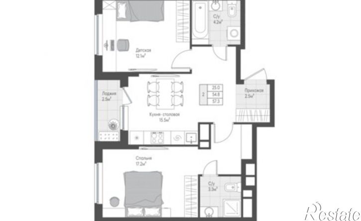 2-комн квартира в новом доме ул Левитана, 95а,  д. 95а