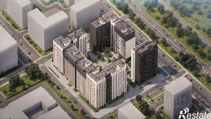 1-комн квартира в новом доме улица Левитана, 46