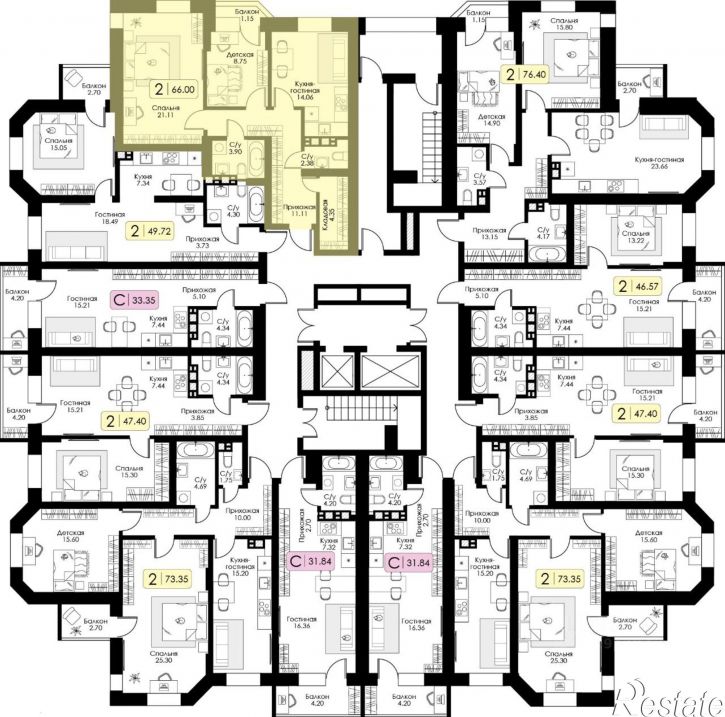 2-комн квартира в новом доме улица Коминтерна, 91 к2,  д. 91 к2