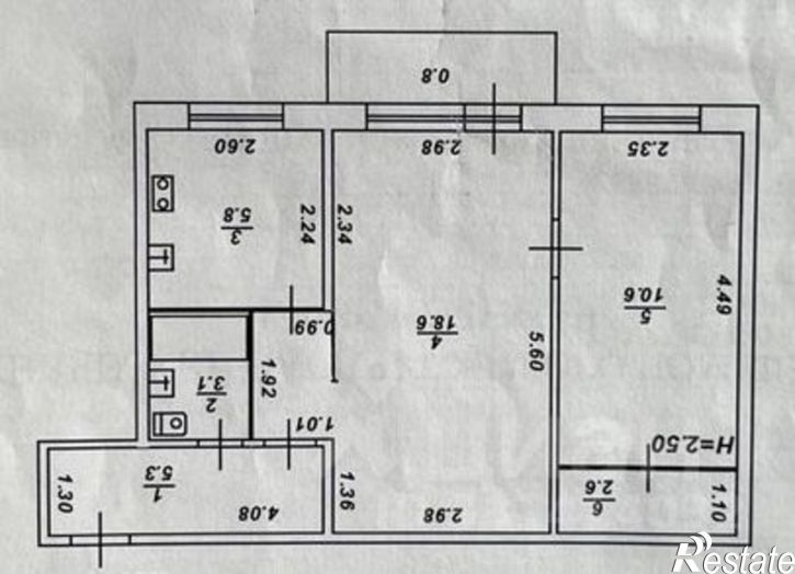 2-комн квартира ул Богданова, 22 1,  д. 22 1,  к. 1
