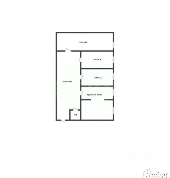 3-комн квартира ул Лизы Чайкиной, 1,  д. 1