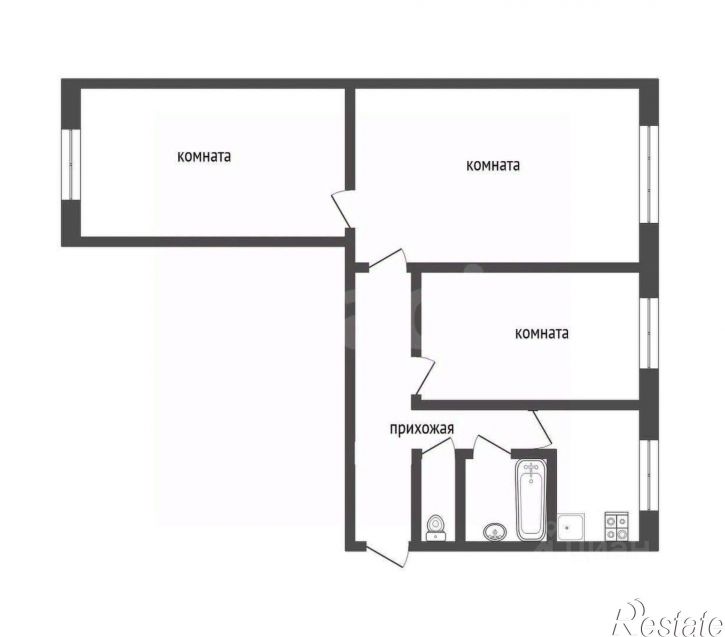 3-комн квартира ул Пржевальского, 55а,  д. 55а