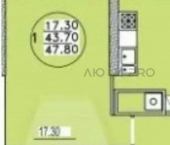 1-комн, 48кв м, этаж 4/12 ул Спартака, 2