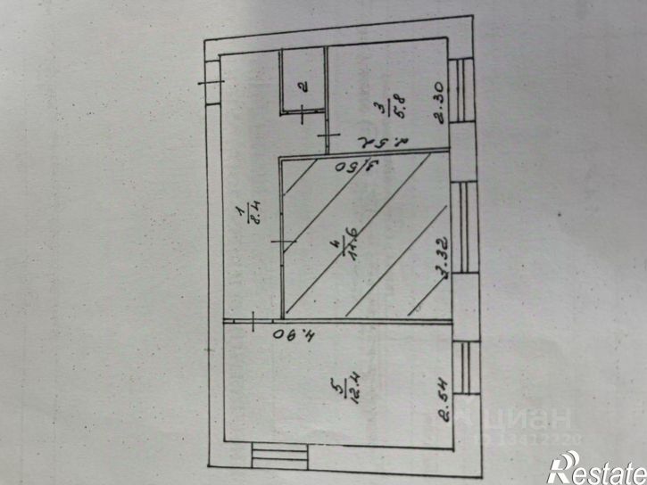 2-комн квартира Коллективный пер, 9а,  д. 9а