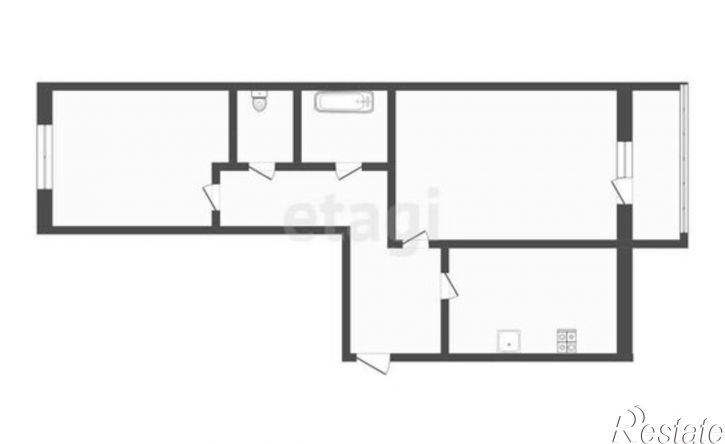 2-комн квартира ул Хрустальная, 10,  д. 10