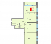 3-комн, 120 кв м, этаж 1/8 Петербургское шоссе, 3к1