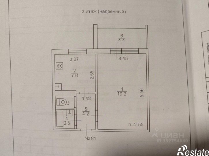 1-комн квартира пр-кт Победы, 68 4,  д. 68 4,  к. 4