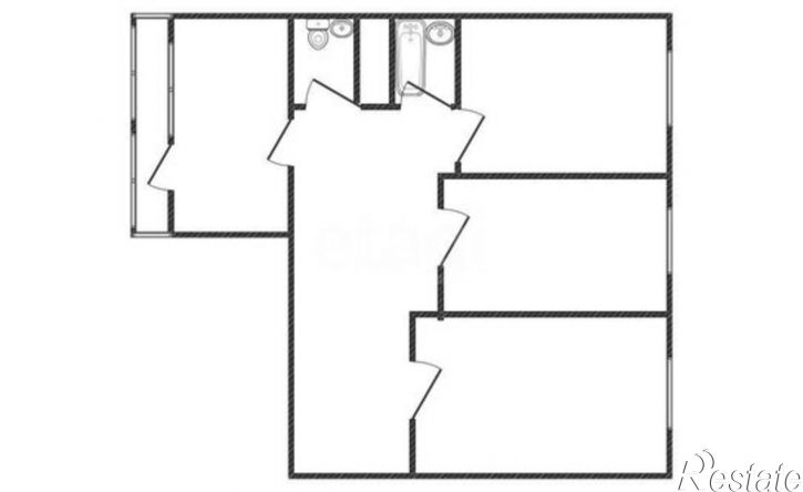 3-комн квартира ул Хрустальная, 46 3,  д. 46 3,  к. 3