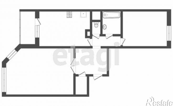 2-комн квартира ул Оснабрюкская, 4 1,  д. 4 1,  к. 1