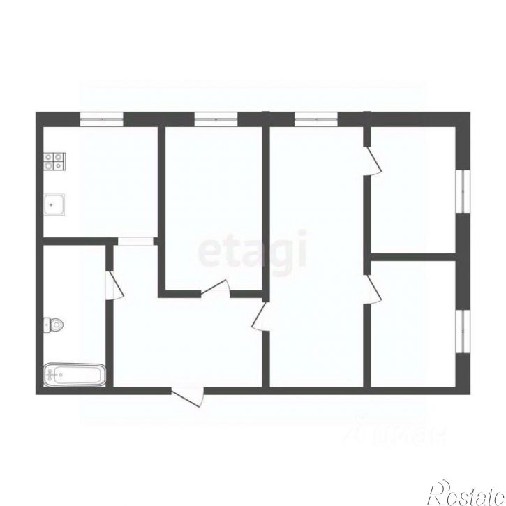 4-комн квартира Спортивный пер, 7,  д. 7
