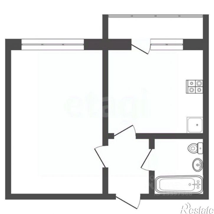 1-комн квартира Затверецкая наб, 36 1,  д. 36 1,  к. 1